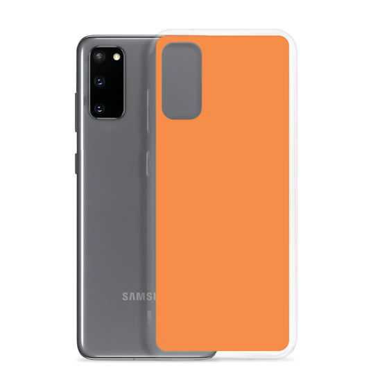 Flamenco Orange Samsung Clear Thin Case Plain Color CREATIVETECH