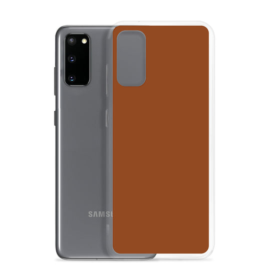 Saddle Brown Samsung Clear Thin Case Plain Color CREATIVETECH