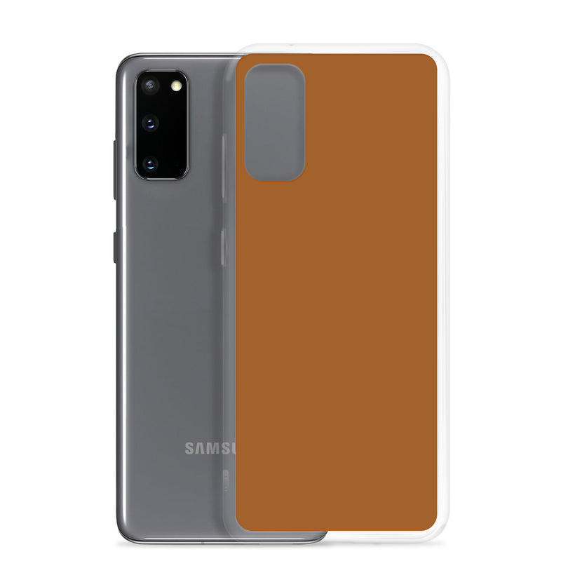 Load image into Gallery viewer, Rich Brown Samsung Clear Thin Case Plain Color CREATIVETECH