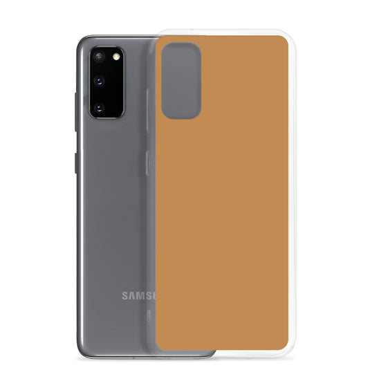 Nude Brown Yellow Samsung Clear Thin Case Plain Color CREATIVETECH