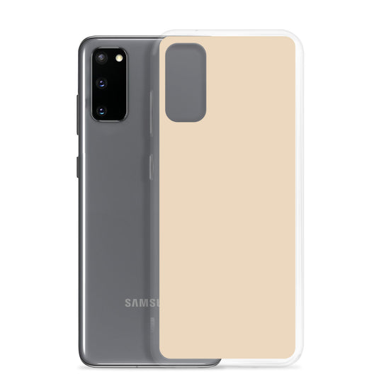 Champagne Yellow Beige Samsung Clear Thin Case Plain Color CREATIVETECH
