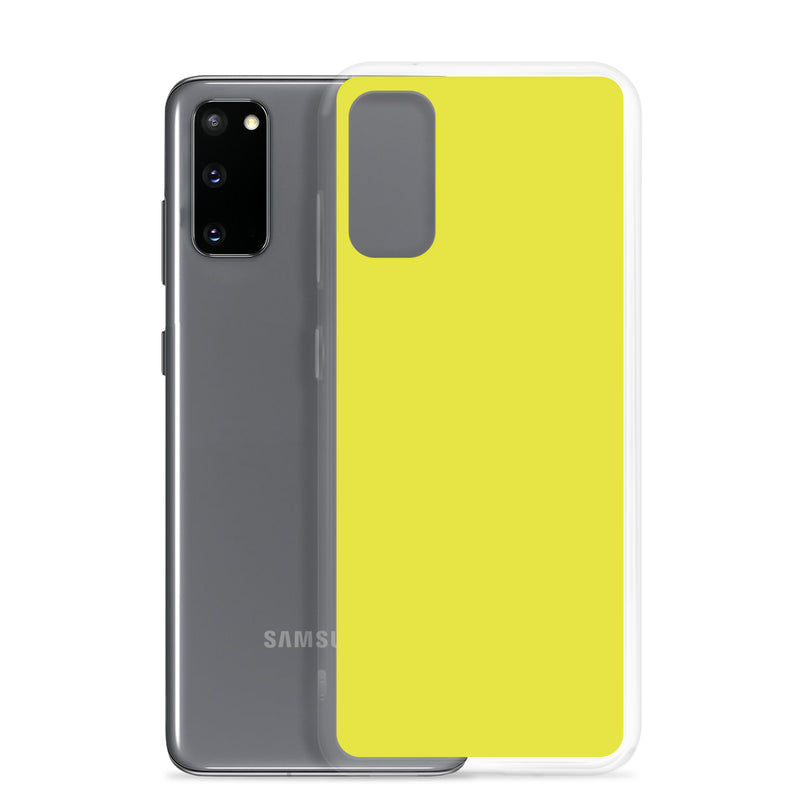 Load image into Gallery viewer, Starship Yellow Samsung Clear Thin Case Plain Color CREATIVETECH