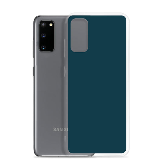 Whale Blue Samsung Clear Thin Case Plain Color CREATIVETECH