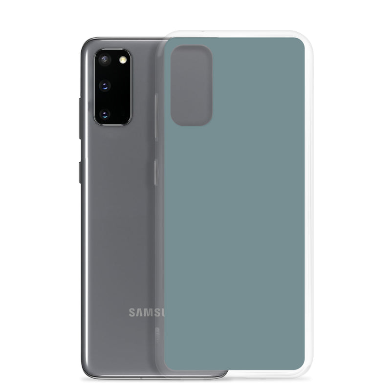 Load image into Gallery viewer, Gothic Blue Samsung Clear Thin Case Plain Color CREATIVETECH