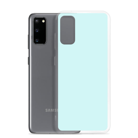 Light Cyan Blue Samsung Clear Thin Case Plain Color CREATIVETECH