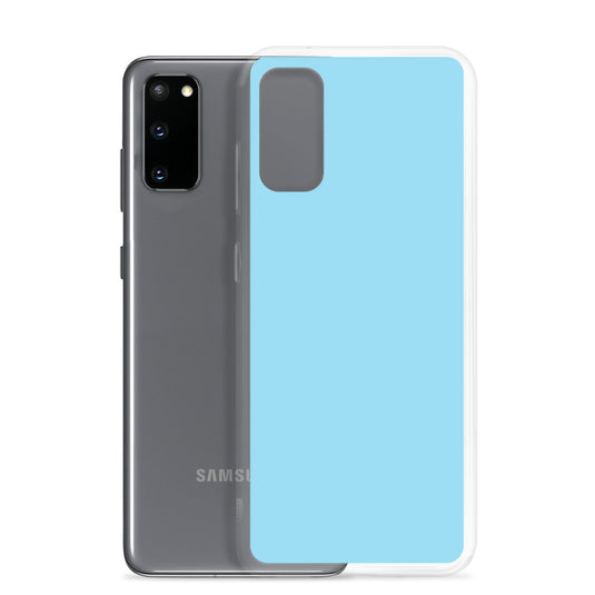 Columbia Blue Samsung Clear Thin Case Plain Color CREATIVETECH