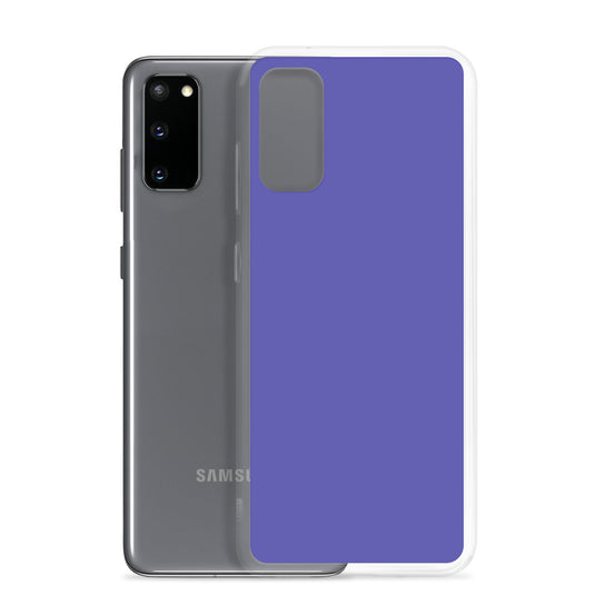 Medium Slate Purple Blue Samsung Clear Thin Case Plain Color CREATIVETECH