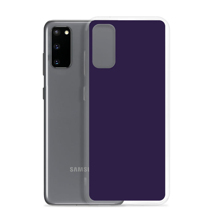 Tolopea Dark Purple Samsung Clear Thin Case Plain Color CREATIVETECH