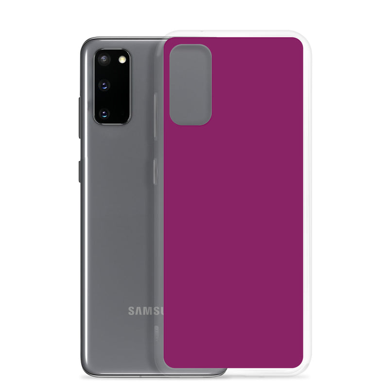 Load image into Gallery viewer, Eggplant Red Violet Purple Samsung Clear Thin Case Plain Color CREATIVETECH