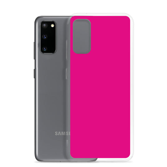 Medium Violet Red Samsung Clear Thin Case Plain Color CREATIVETECH
