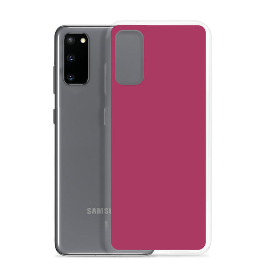 Lipstick Red Samsung Clear Thin Case Plain Color CREATIVETECH