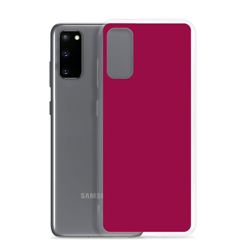 Load image into Gallery viewer, Light Burgundy Red Samsung Clear Thin Case Plain Color CREATIVETECH