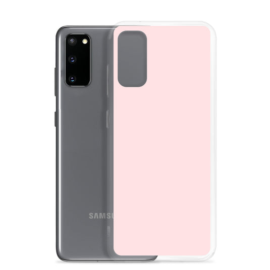 Pale Pink Samsung Clear Thin Case Plain Color CREATIVETECH