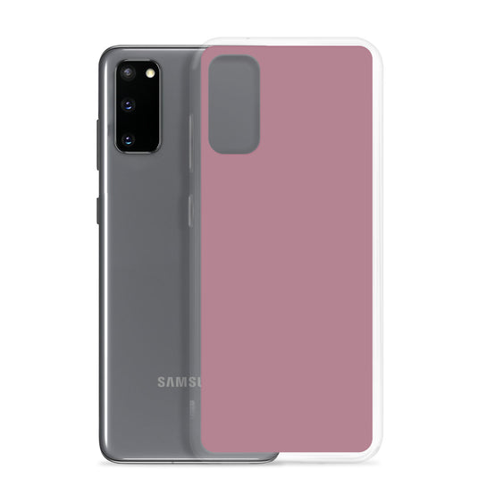 Tapestry Deep Ash Pink Samsung Clear Thin Case Plain Color CREATIVETECH