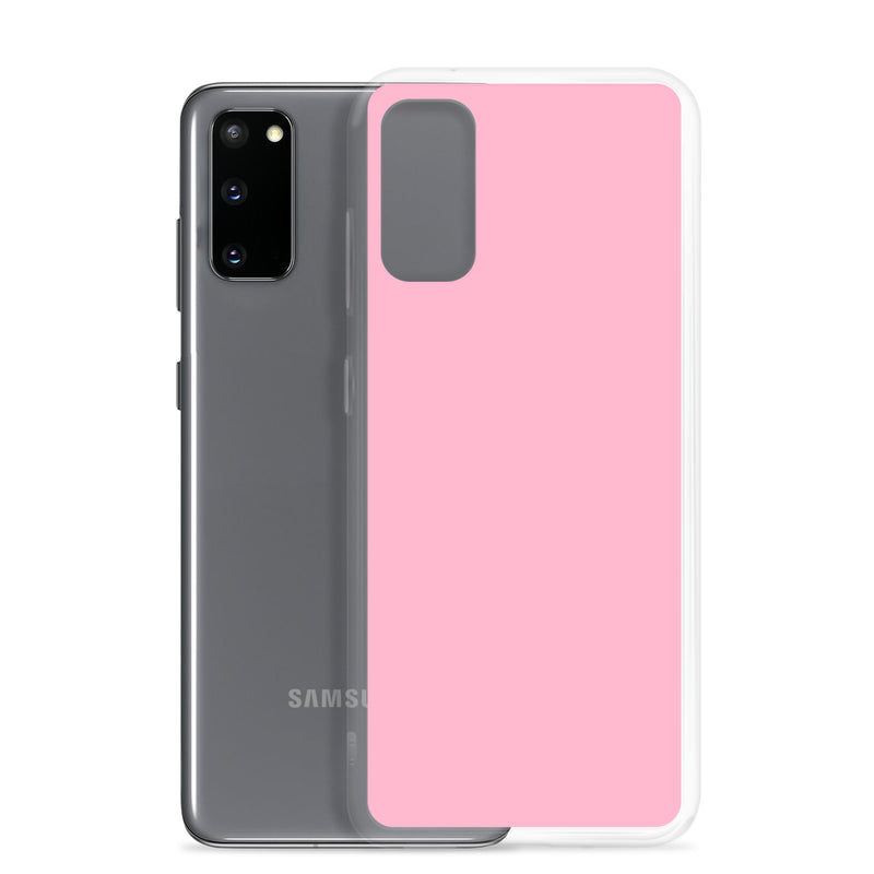 Load image into Gallery viewer, Cotton Candy Pink Samsung Clear Thin Case Plain Color CREATIVETECH
