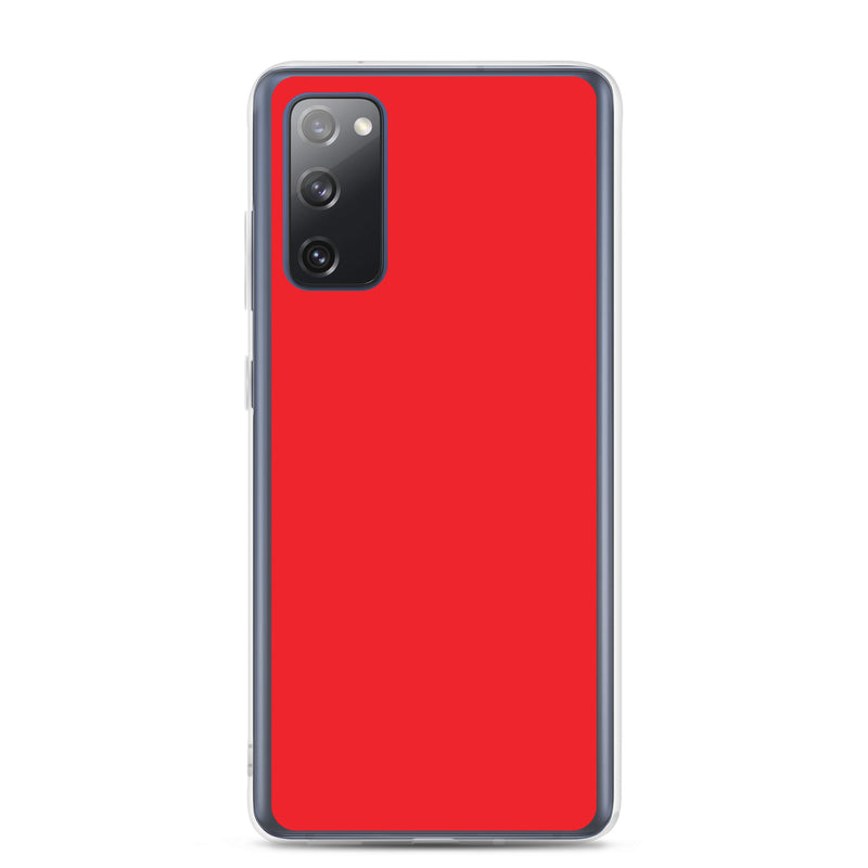 Load image into Gallery viewer, Alizarin Red Samsung Clear Thin Case Plain Color CREATIVETECH