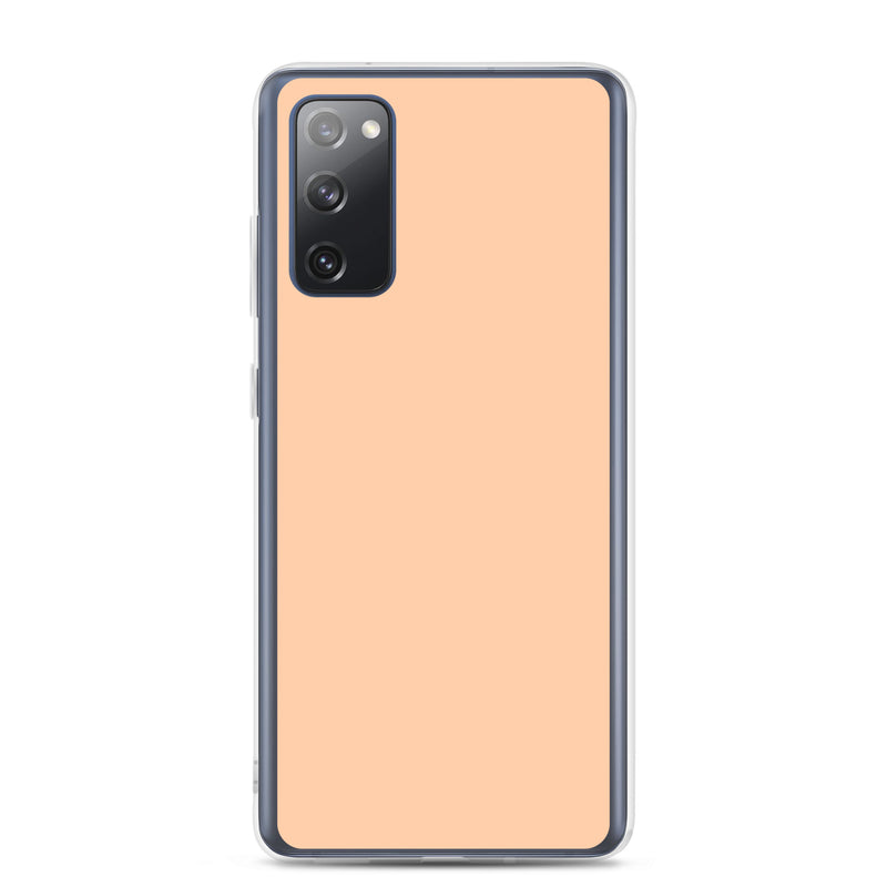 Load image into Gallery viewer, Peach Orange Samsung Clear Thin Case Plain Color CREATIVETECH