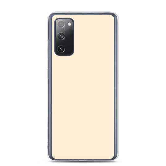 Papaya Orange Samsung Clear Thin Case Plain Color CREATIVETECH