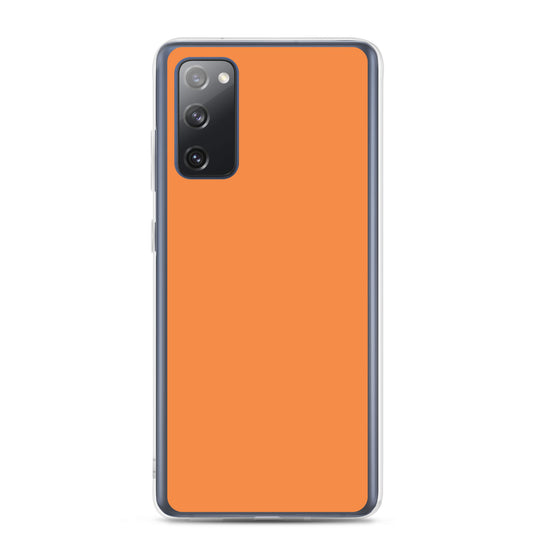 Flamenco Orange Samsung Clear Thin Case Plain Color CREATIVETECH