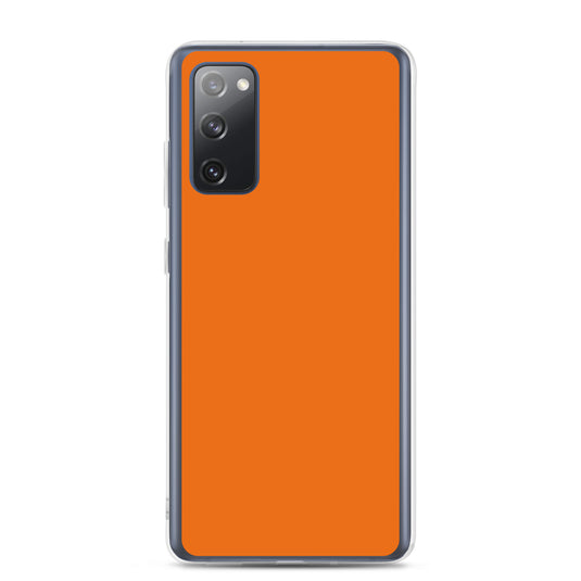 Mango Tango Orange Samsung Clear Thin Case Plain Color CREATIVETECH