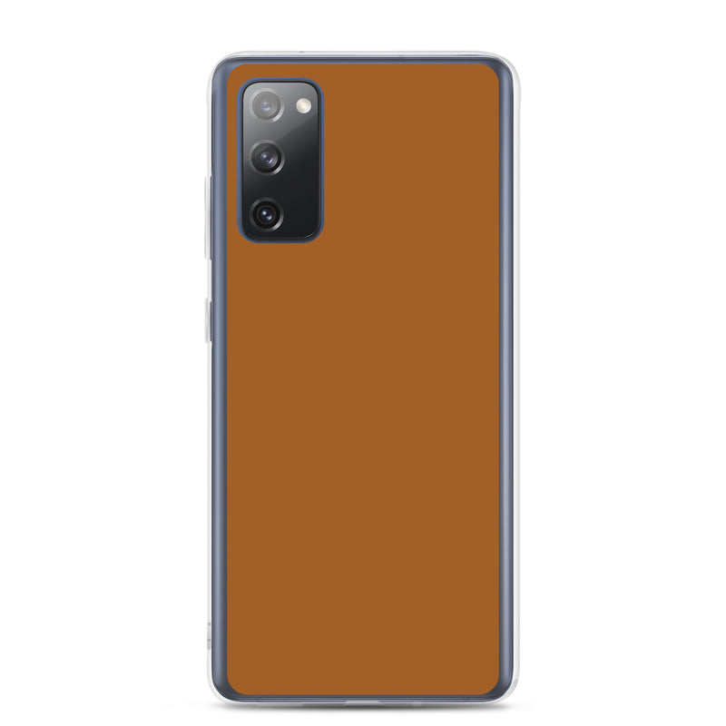 Load image into Gallery viewer, Rich Brown Samsung Clear Thin Case Plain Color CREATIVETECH