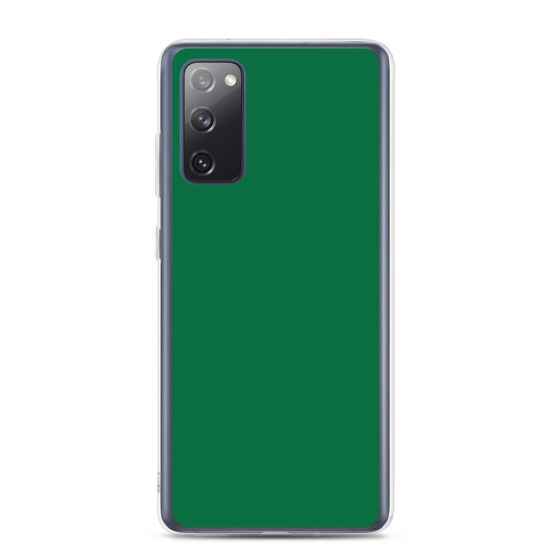 Load image into Gallery viewer, Emerald Green Samsung Clear Thin Case Plain Color CREATIVETECH