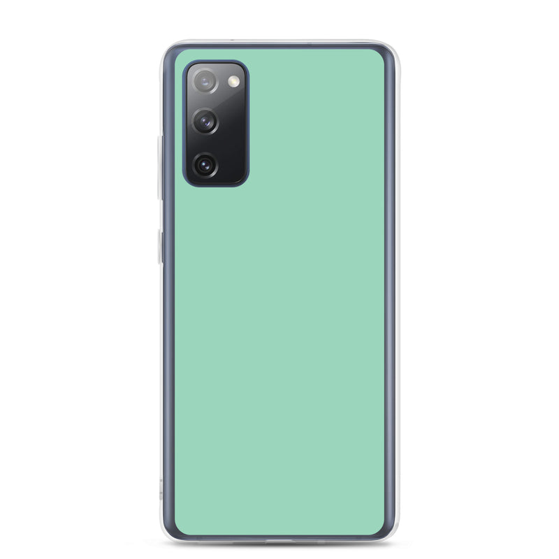 Load image into Gallery viewer, Vista Blue Green Samsung Clear Thin Case Plain Color CREATIVETECH
