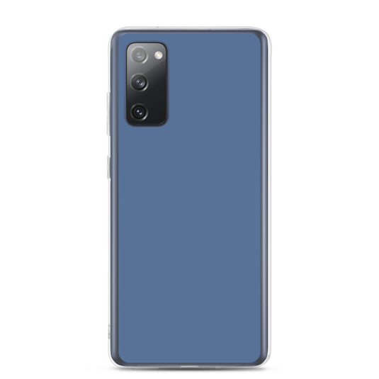 Kashmir Blue Samsung Clear Thin Case Plain Color CREATIVETECH