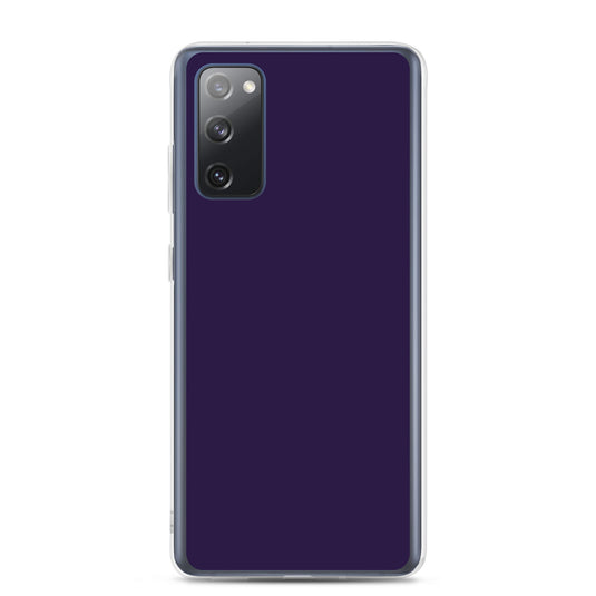 Tolopea Dark Purple Samsung Clear Thin Case Plain Color CREATIVETECH