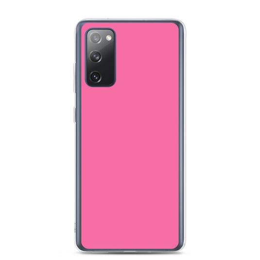 Brilliant Rose Pink Samsung Clear Thin Case Plain Color CREATIVETECH
