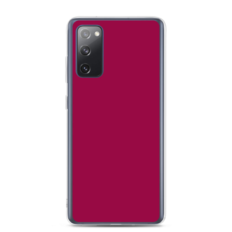 Load image into Gallery viewer, Light Burgundy Red Samsung Clear Thin Case Plain Color CREATIVETECH