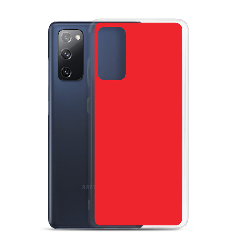 Load image into Gallery viewer, Alizarin Red Samsung Clear Thin Case Plain Color CREATIVETECH
