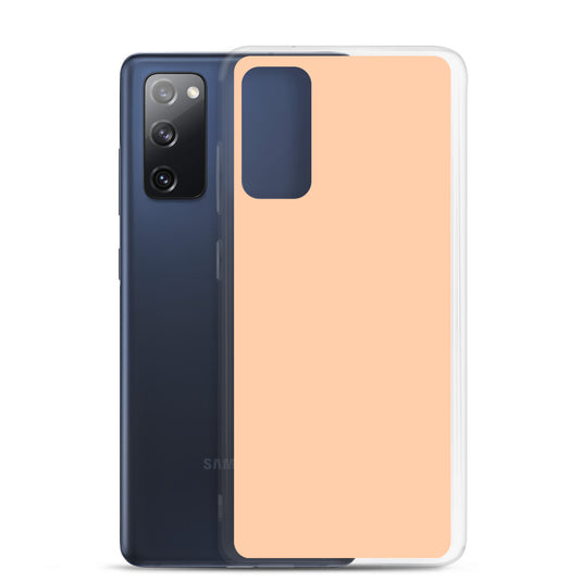 Peach Orange Samsung Clear Thin Case Plain Color CREATIVETECH