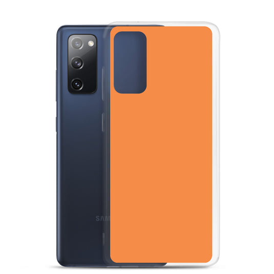 Flamenco Orange Samsung Clear Thin Case Plain Color CREATIVETECH