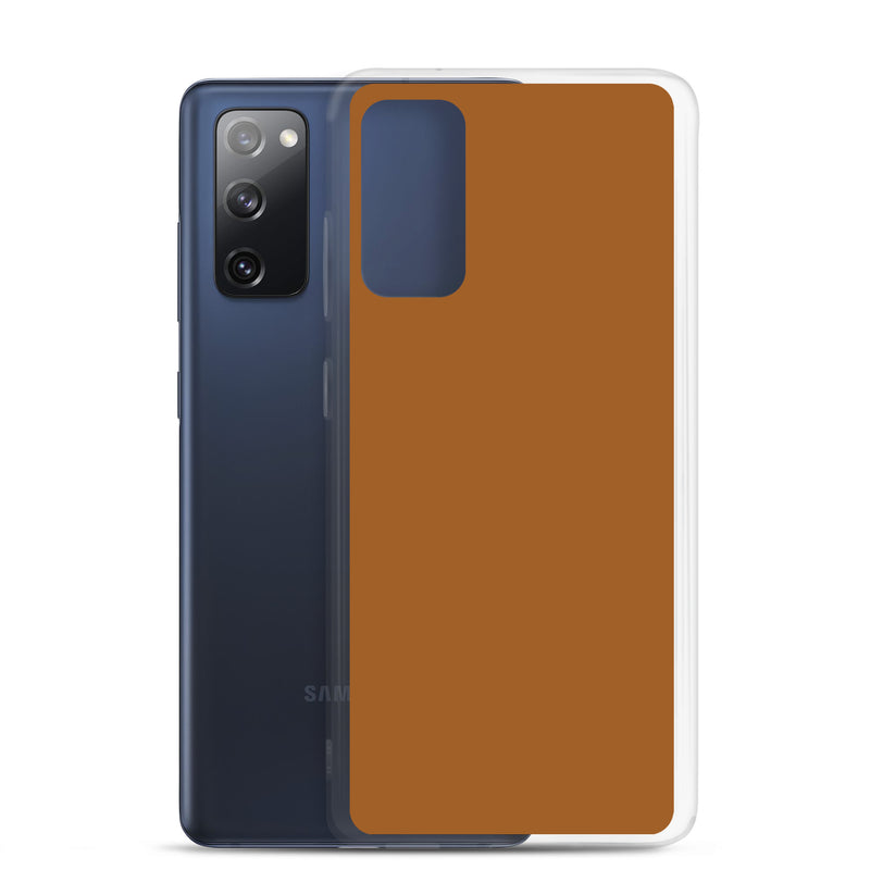 Load image into Gallery viewer, Rich Brown Samsung Clear Thin Case Plain Color CREATIVETECH