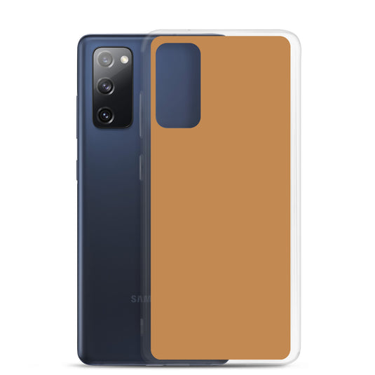 Nude Brown Yellow Samsung Clear Thin Case Plain Color CREATIVETECH