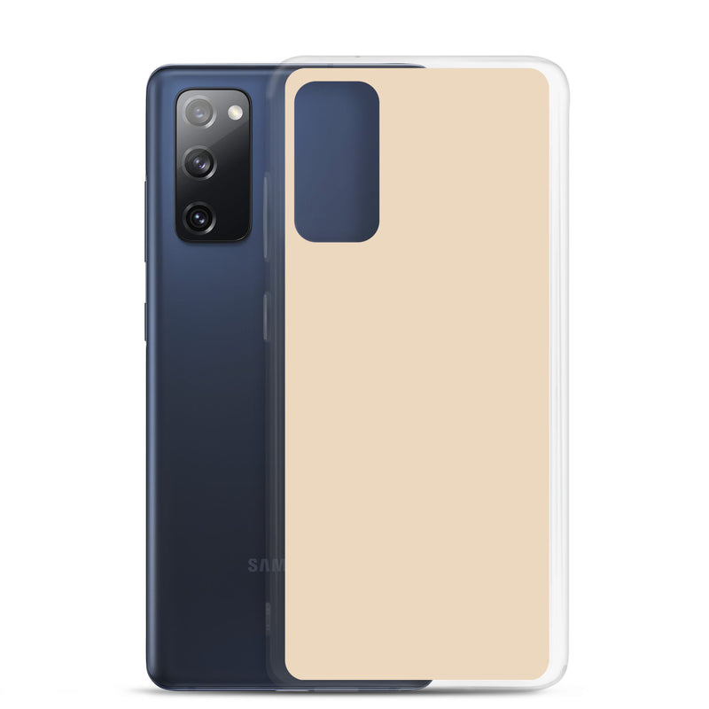 Load image into Gallery viewer, Champagne Yellow Beige Samsung Clear Thin Case Plain Color CREATIVETECH