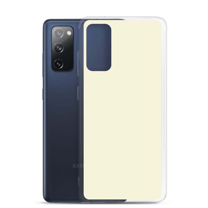 Load image into Gallery viewer, Apricot Yellow Samsung Clear Thin Case Plain Color CREATIVETECH