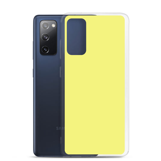 Dolly Yellow Samsung Clear Thin Case Plain Color CREATIVETECH