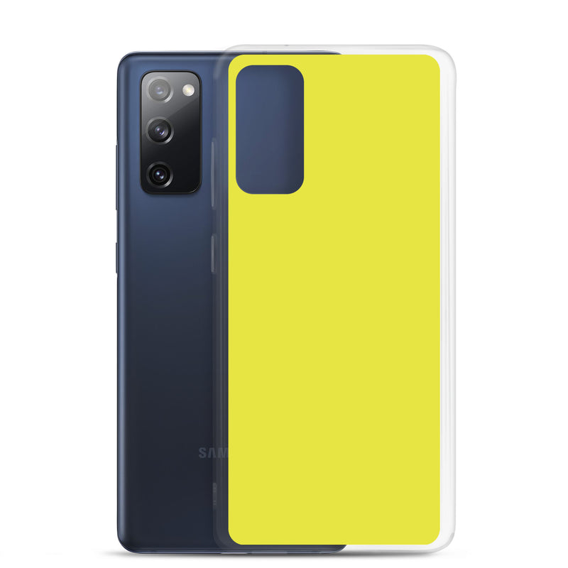Load image into Gallery viewer, Starship Yellow Samsung Clear Thin Case Plain Color CREATIVETECH