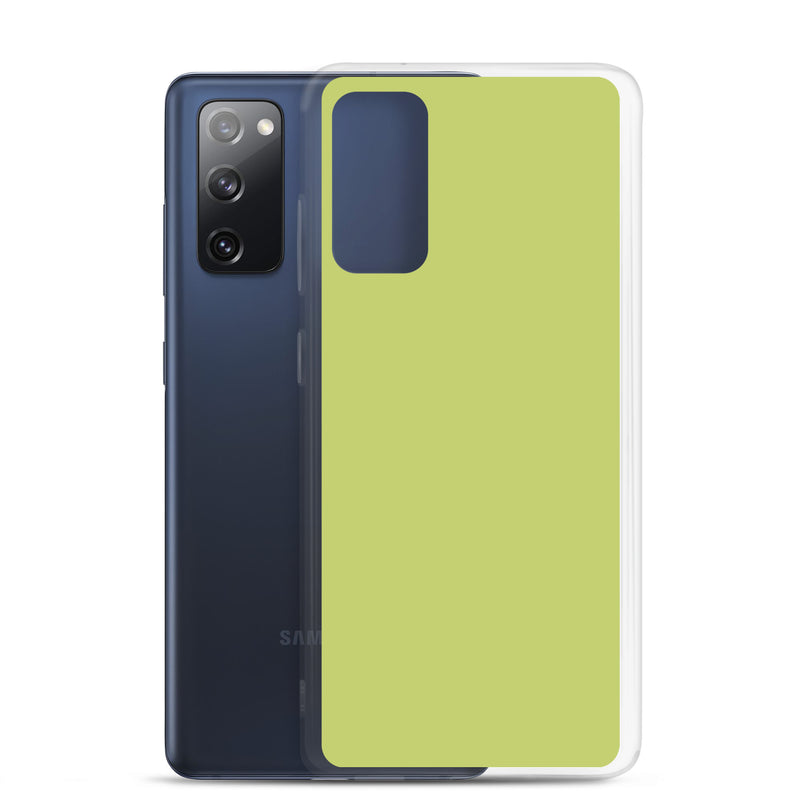 Load image into Gallery viewer, Wild Willow Green Samsung Clear Thin Case Plain Color CREATIVETECH