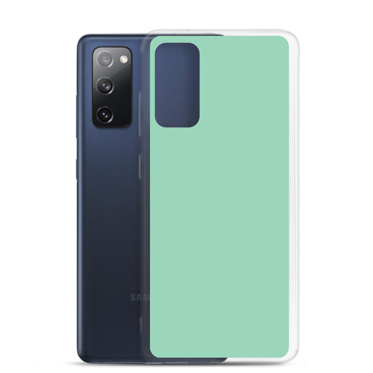 Vista Blue Green Samsung Clear Thin Case Plain Color CREATIVETECH