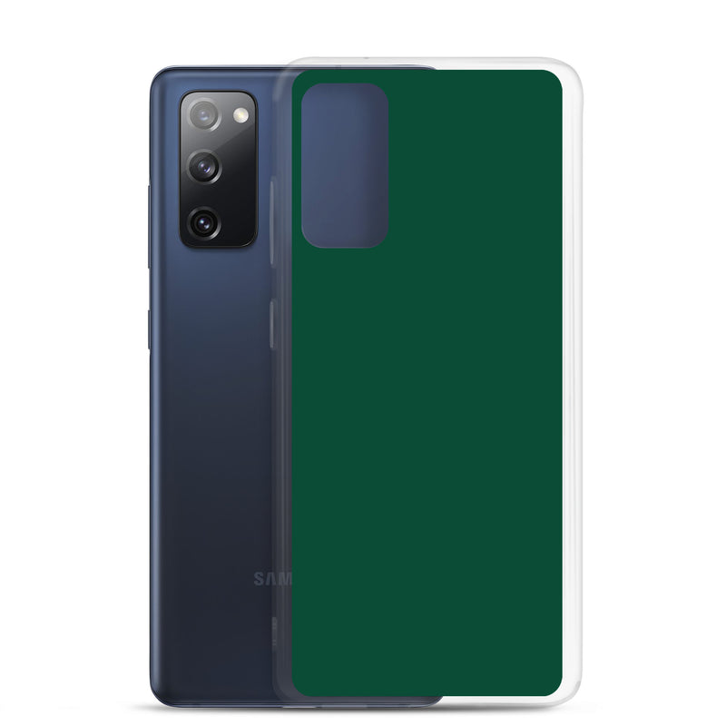 Load image into Gallery viewer, British Racing Green Samsung Clear Thin Case Plain Color CREATIVETECH