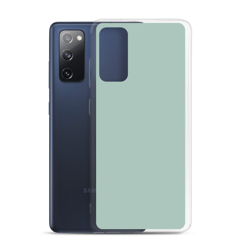 Load image into Gallery viewer, Opal Green Blue Samsung Clear Thin Case Plain Color CREATIVETECH