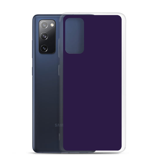 Tolopea Dark Purple Samsung Clear Thin Case Plain Color CREATIVETECH