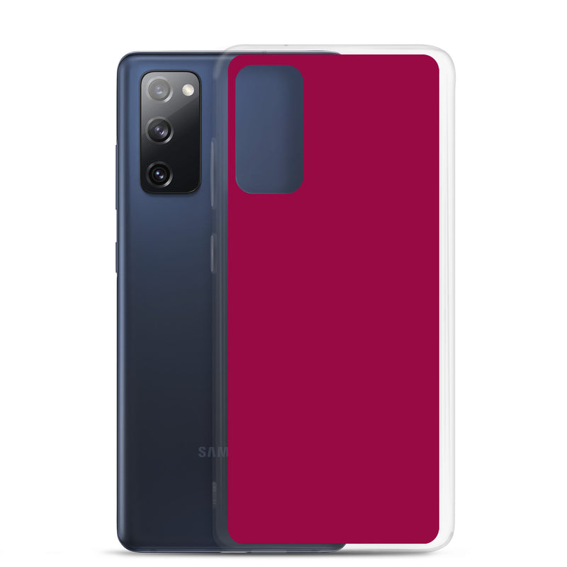 Load image into Gallery viewer, Light Burgundy Red Samsung Clear Thin Case Plain Color CREATIVETECH