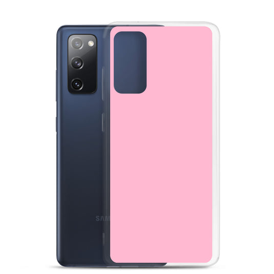 Cotton Candy Pink Samsung Clear Thin Case Plain Color CREATIVETECH