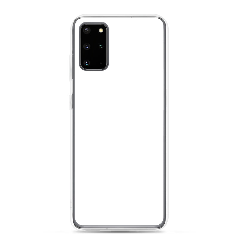 Load image into Gallery viewer, White Samsung Clear Case Plain Color CREATIVETECH