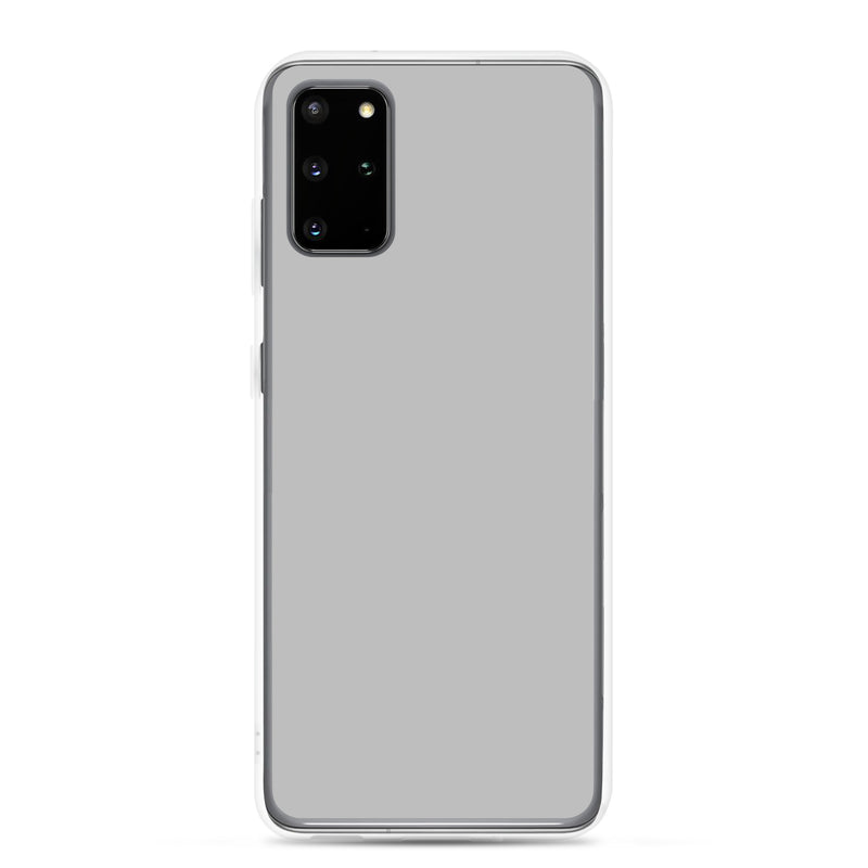 Load image into Gallery viewer, Silver Grey Samsung Clear Thin Case Plain Color CREATIVETECH