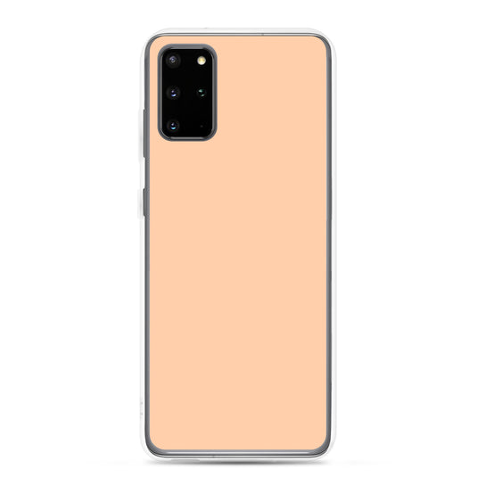 Peach Orange Samsung Clear Thin Case Plain Color CREATIVETECH